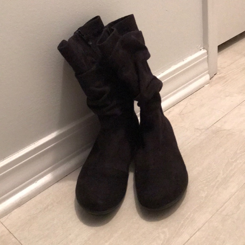 Bussola mid calf leather boot